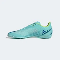 Unisex Adidas X Speedportal .4 IC Soccer Shoe - Clear Aqua/Powder Blue/Solar Yellow- Regular (D) -Step Vibe Shop gw8502 smc ecom