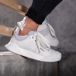 Women's X-SCAPE NBK Low Sneaker - Blanc/Light Grey - Regular (B) -Step Vibe Shop womens x scape nbk low blanc light grey ls 1 800x b9492fc0 fa2b 4ed0 bc1d af448e067ec4